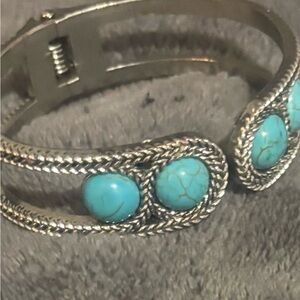 Turquoise and Silver Women's Bracelet